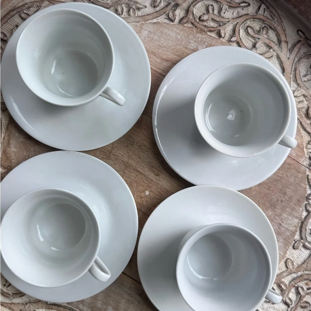 Vintage Sea Gull China Christmas Tree Teacups & Saucers- Set of 4- Holiday - Picture 3 of 4